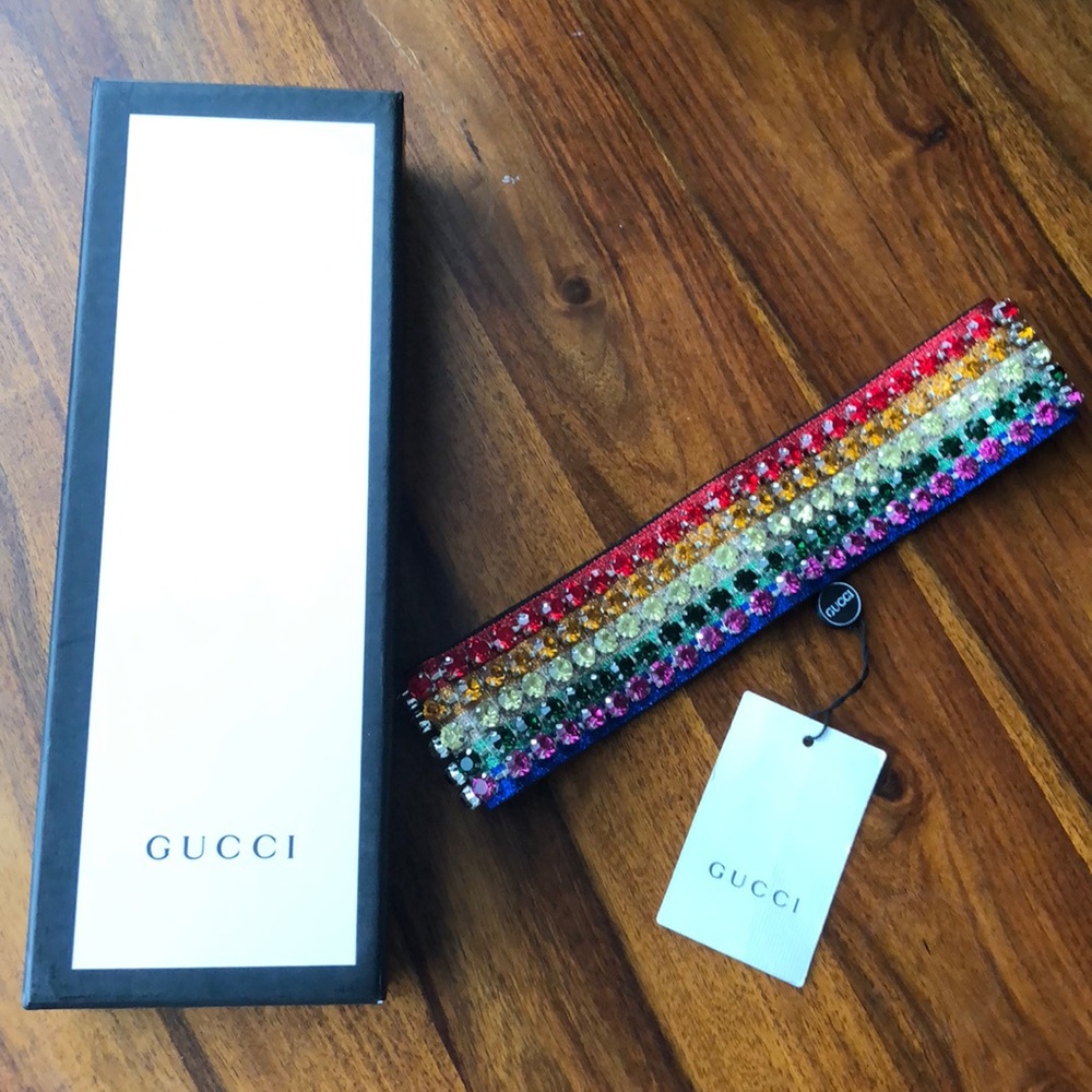 Gucci Rainbow Crystal Headband